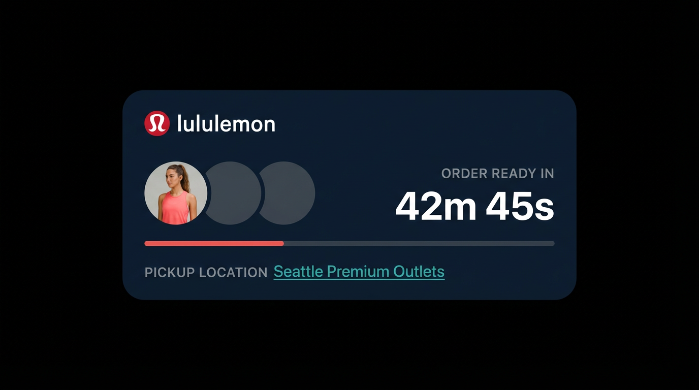 Live Activity — Real-time order tracking