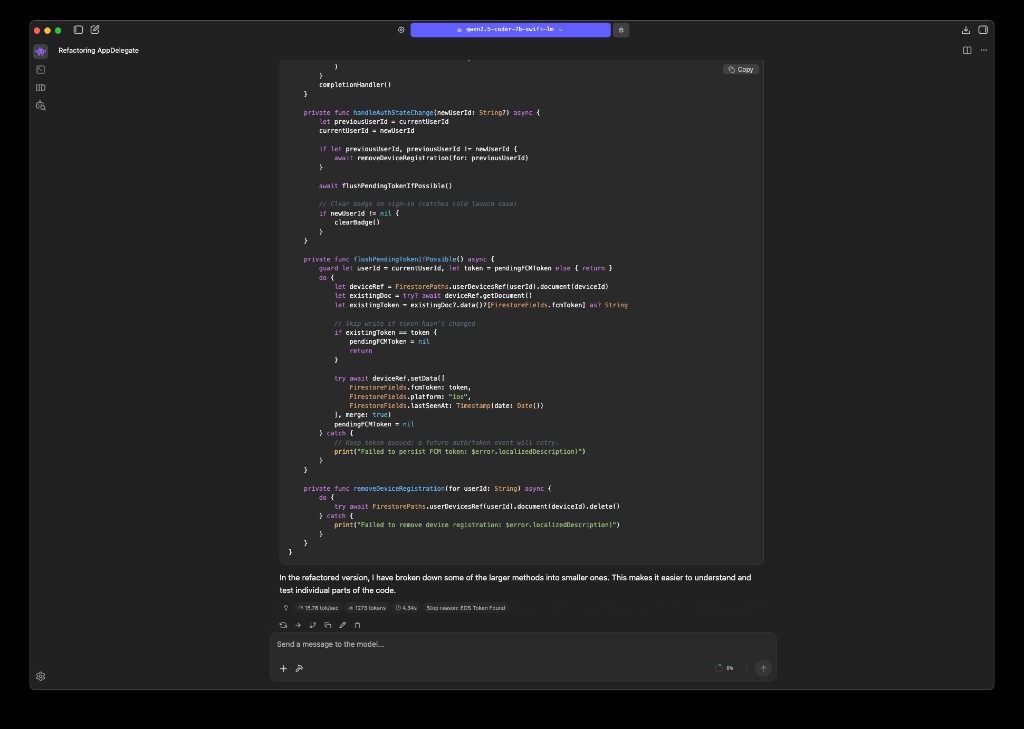 Final design — alternate view